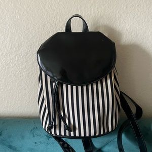VINTAGE FERRAGAMO striped clueless 90s mini backpack